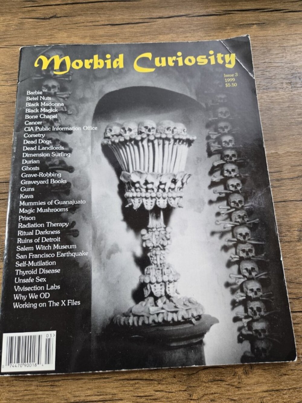 Morbid Curiosity Magazine Issue 3 1999 Loren Rhoads Goth Zine Death Occult Rare